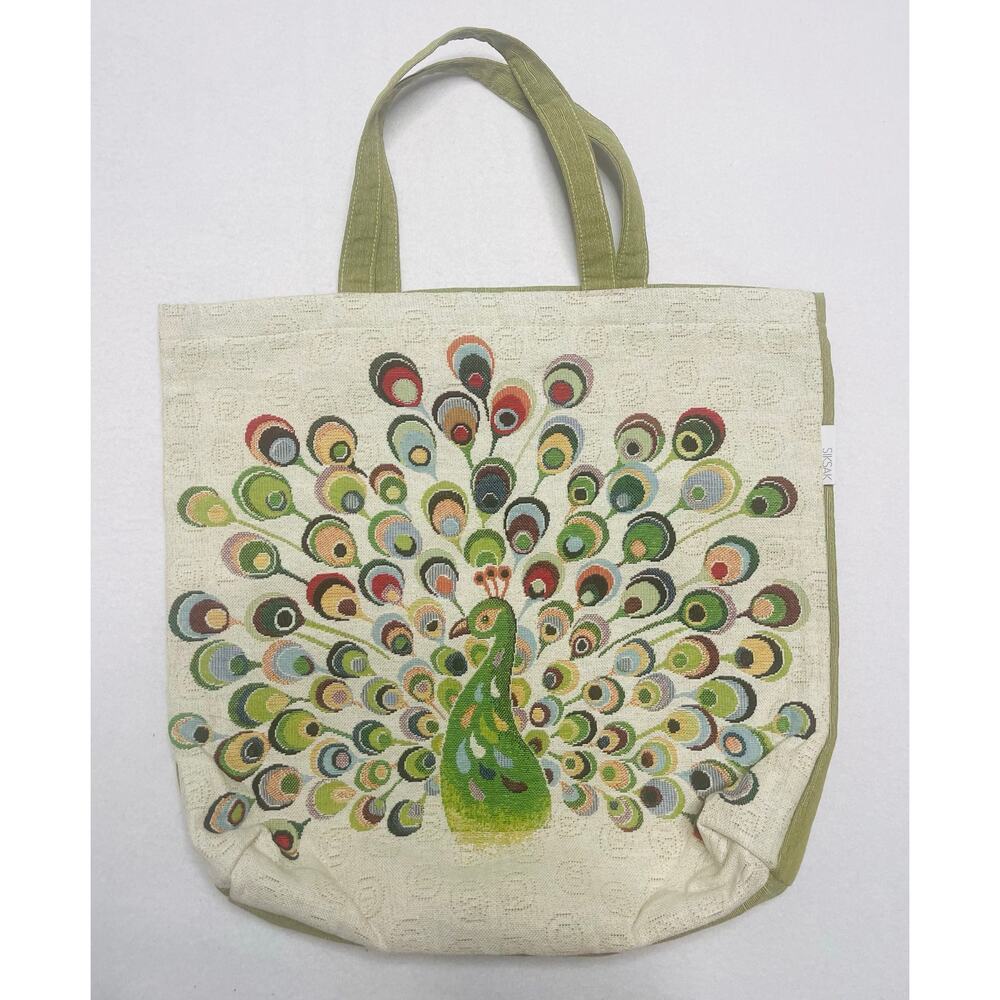 SIKSAK Peacock Bird Tapestry Tote Bag